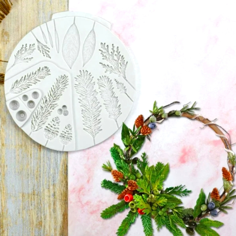 Leaf Silicone Mold DIY Fondant Chocolate NWT